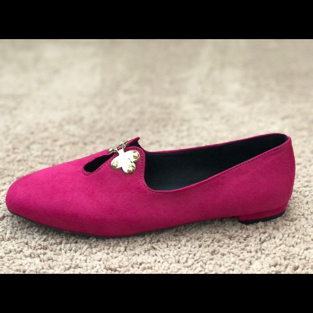 Fuchsia dressy flats/loafers